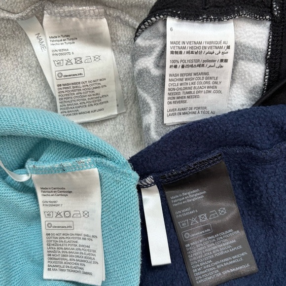 H&M / ID Ideology little boys bundle 4 pieces hoodie and sweatshirt 4-6Years - Picture 11 of 16